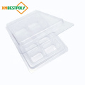 Customized clamshell plastic box for chocolates, cookies